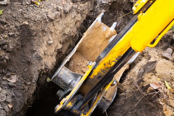 Downspout Trenching in Petaluma