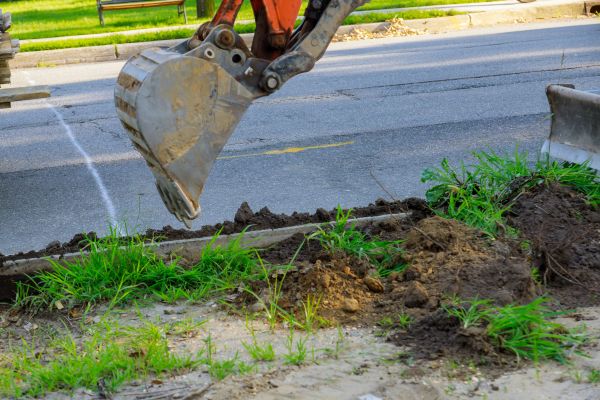 Sewer Line Trenching in Petaluma