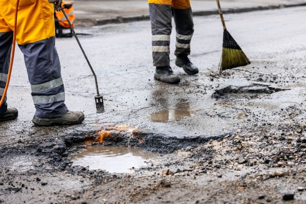 Gravel Pothole Repair in Petaluma