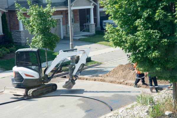 Electrical Line Trenching in Petaluma