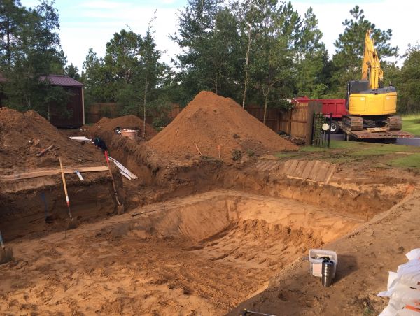 Pool Site Excavation in Petaluma