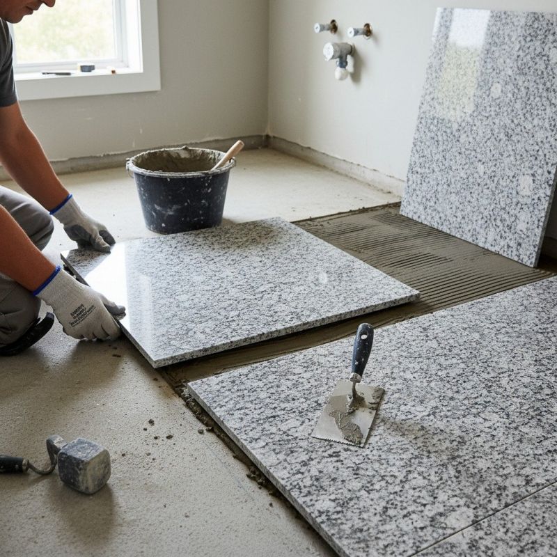 Crushed Granite Installation detail